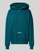 Pegador Oversized Hoodie mit Label-Print Modell 'NISA' in Petrol, Größ...