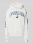 LOVE SCARS Hoodie mit Label-Stitching in Offwhite, Größe XS