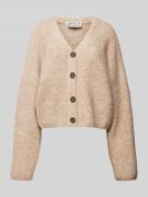 JAKE*S STUDIO WOMAN Regular Fit Strickjacke mit Knopfleiste in Sand, G...