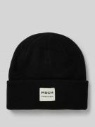 MSCH Copenhagen Beanie mit Label-Patch Modell 'Mojo' in Black, Größe 1