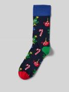 DillySocks Socken mit Motiv-Stitching Modell 'Christmas Choir' in Mari...