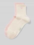 Jake*s Casual Socken mit Motiv-Print in Rosa, Größe 39-42