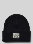 Levi's® Beanie mit Label-Patch Modell 'BACKPATCH' in Black, Größe 1