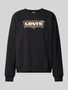 Levi's® Sweatshirt mit Label-Print in Black, Größe S