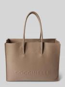 Coccinelle Shopper mit Strukturmuster Modell 'MYRTHA' in Taupe, Größe ...