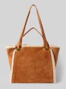 Coccinelle Shopper mit Label-Applikation Modell 'OLIVER' in Cognac, Gr...