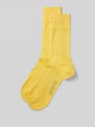 Christian Berg Men Socken mit Label-Detail im 2er-Pack in Neon Gelb, G...