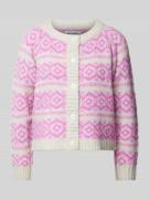 LOLLYS LAUNDRY Strickjacke mit Knopfverschluss Modell 'Nova' in Pink, ...