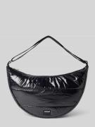 WOUF Handtasche mit Label-Patch Modell 'Black Glossy' in Black, Größe ...