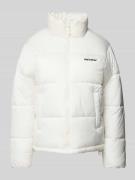 Review Steppjacke mit Label-Stitching in Offwhite, Größe M