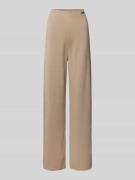 Calvin Klein Womenswear Straight Leg Hose mit Label-Applikation in Bei...