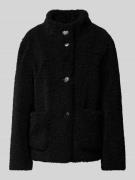 Fuchs Schmitt Jacke mit Teddyfell in Black, Größe 34