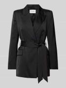 Ivy Oak Blazer mit Reverskragen Modell 'JOSEPHINA' in Black, Größe 38