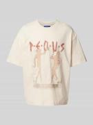 PEQUS T-Shirt mit Label-Motiv-Print Modell 'Ancient Love Story' in San...