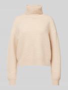 Max Mara Studio Strickpullover mit Rollkragen Modell 'NERO' in Beige, ...