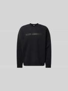 WON HUNDRED Sweatshirt mit Label-Print in Black, Größe L