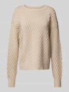 FREE/QUENT Oversized Strickpullover mit Strukturmuster Modell 'SATURN'...