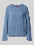 MAX&Co. Strickpullover mit Rundhalsausschnitt Modell 'JOSEF' in Bleu, ...