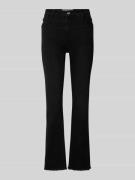 Goldgarn Kick Flare Fit Jeans mit Fransen Modell 'LINDENHOF' in Black,...