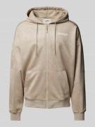 Guess Activewear Sweatjacke mit Label-Detail Modell 'DARIL' in Beige, ...