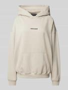 Pegador Oversized Hoodie mit Label-Print Modell 'CLARITA' in Beige, Gr...