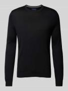 Christian Berg Men Strickpullover mit Rundhalsausschnitt in Black, Grö...