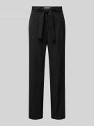 Christian Berg Woman Selection Flared Stoffhose mit Bindegürtel in Bla...