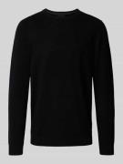 Christian Berg Men Strickpullover mit Rundhalsausschnitt in Black, Grö...