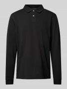 MCNEAL Regular Fit Poloshirt mit Label-Stitching in Black, Größe XL