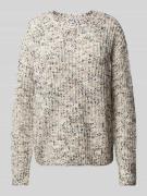 Jake*s Casual Strickpullover aus reiner Viskose mit Rundhalsausschnitt...