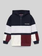 Tommy Hilfiger Kids Hoodie mit Logo-Stitching Modell 'BLOCK' in Weiss,...