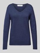 Christian Berg Woman Strickpullover mit abgerundetem V-Ausschnitt in D...