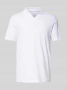 MCNEAL Regular Fit Poloshirt mit V-Ausschnitt in Weiss, Größe XL