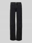 Gina Tricot Flared Jeans mit 5-Pocket-Design in Black, Größe 34