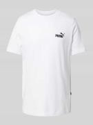 PUMA PERFORMANCE T-Shirt mit Label-Print in Weiss, Größe M