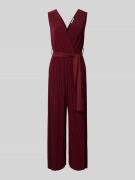 ZABAIONE Jumpsuit mit Plisseefalten Modell 'Romper' in Rot, Größe L