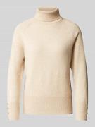 Betty Barclay Strickpullover mit Rollkragen in Beige, Größe 36