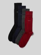 BOSS Socken mit Label-Stitching im 4er-Pack in Rot, Größe 40-46