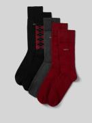 BOSS Socken mit Label-Stitching im 6er-Pack in Black, Größe 40-46