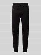 BOSS Slim Fit Sweatpants mit Strukturmuster Modell 'Lamont' in Black, ...