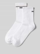 BOSS Socken mit Label-Stitching Modell 'Iconic' im 2er-Pack in Weiss, ...