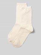 BOSS Socken mit Label-Stitching Modell 'Monogram' im 2er-Pack in Beige...