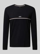 BOSS Longsleeve mit Label-Print in Black, Größe L