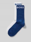 BOSS Socken mit Label-Detail im 2er-Pack in Anthrazit, Größe 39-42