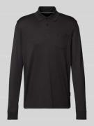 bugatti Regular Fit Poloshirt mit Baumwolle in Black, Größe L