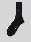 Burlington Socken mit Label-Detail Modell 'Dover' in Black, Größe 40-4...