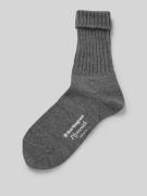 Burlington Socken mit Label-Detail Modell 'PLYMOUTH' in Dunkelgrau, Gr...