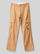 CHAMPION Regular Fit Cargohose mit Label-Patch in Camel, Größe 128