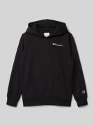 CHAMPION Hoodie mit Kapuze in Black, Größe 128