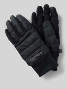 COLUMBIA Handschuhe mit Label-Print in Black, Größe M